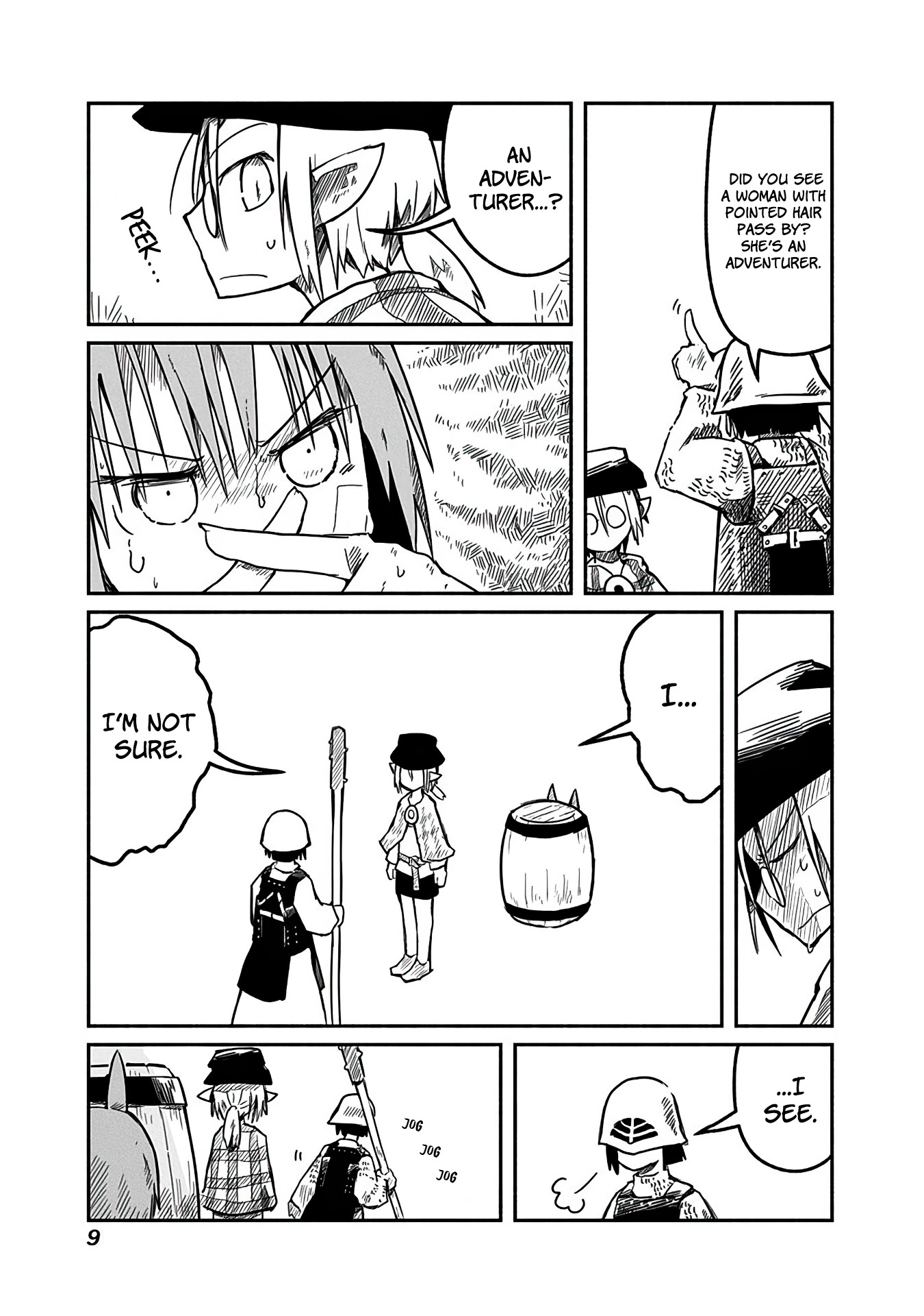 The Dragon, the Hero, and the Courier Chapter 8 page 9 - Chapter 8: Yoshida, the Adventurer, and Sabbath
