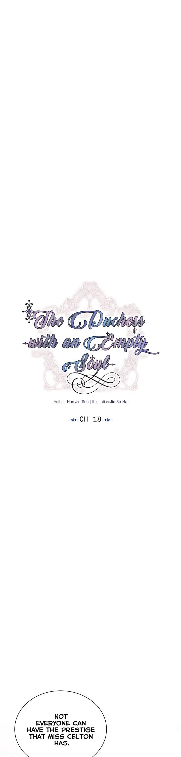 The Duchess With An Empty Soul Chapter 18 page 3 - Chapter 18