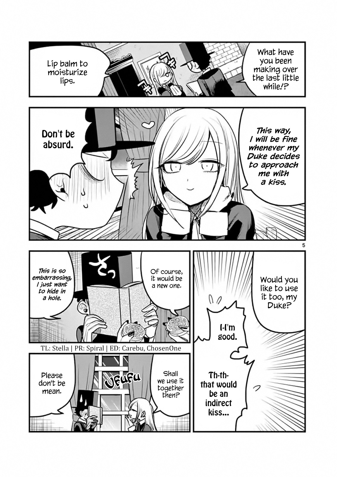 The Duke of Death and his Black Maid Chapter 110 page 5 - Chapter 110: Kiss