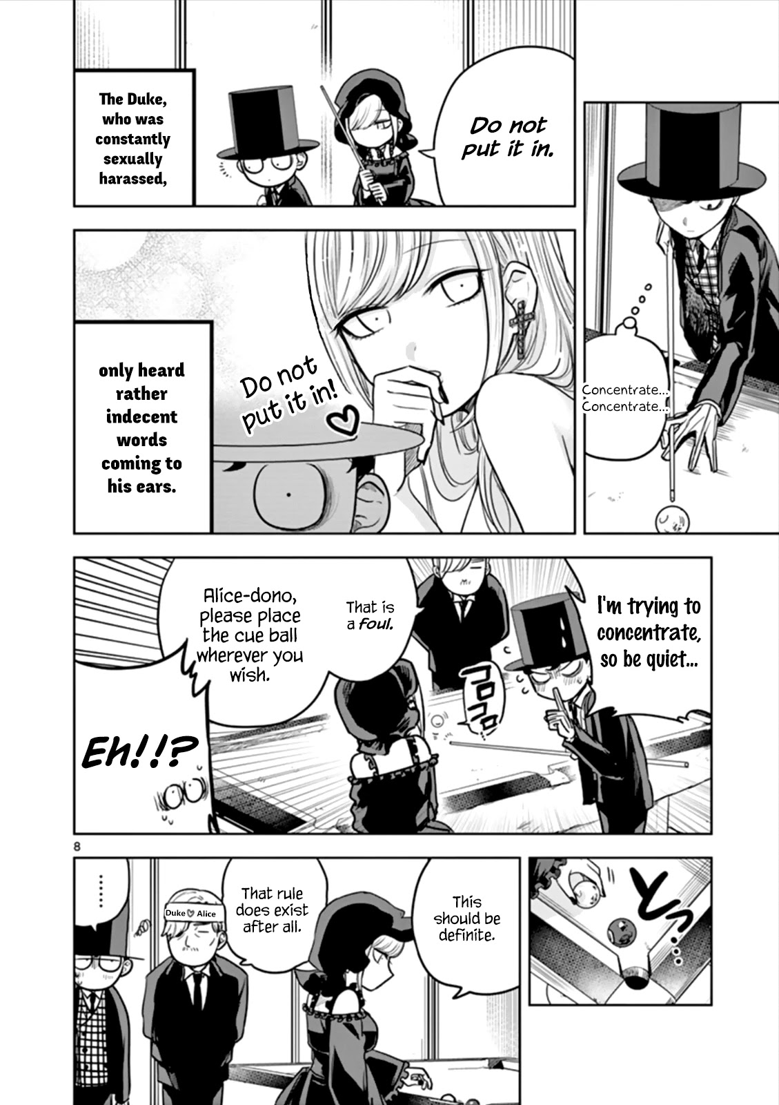 The Duke of Death and his Black Maid Chapter 19 page 8 - Chapter 19: Billiards