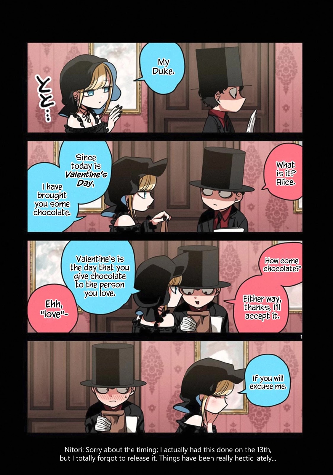 The Duke of Death and his Black Maid Chapter 23.1 page 1 - Chapter 23.1: The Duke of Death and his Black Maid
