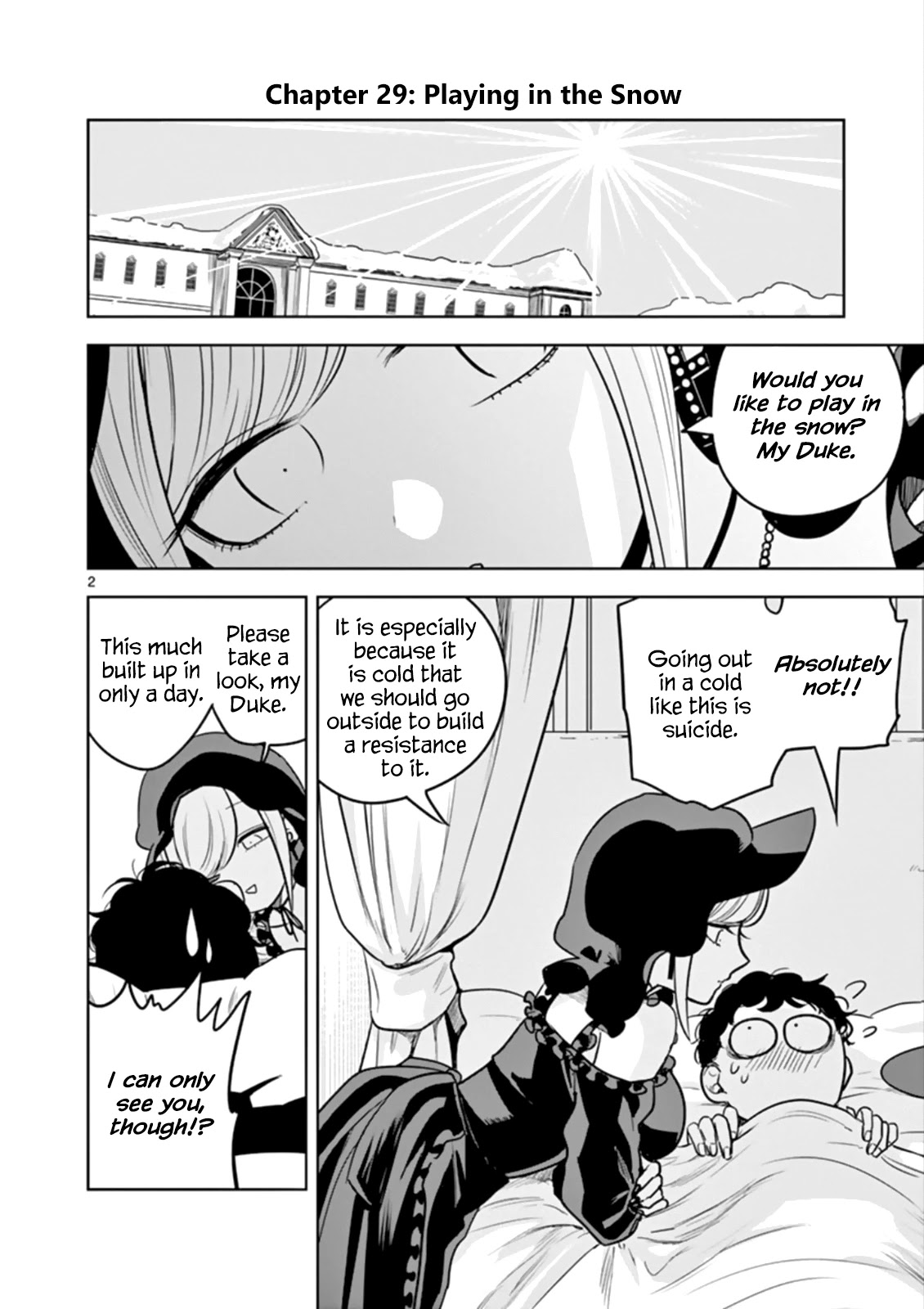 The Duke of Death and his Black Maid Chapter 29 page 2 - Chapter 29: Playing in the Snow