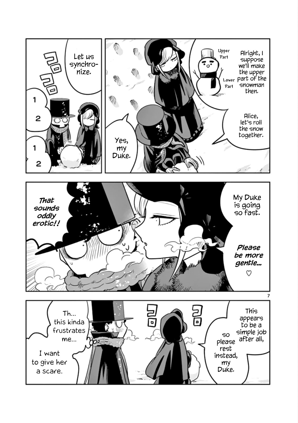 The Duke of Death and his Black Maid Chapter 29 page 7 - Chapter 29: Playing in the Snow