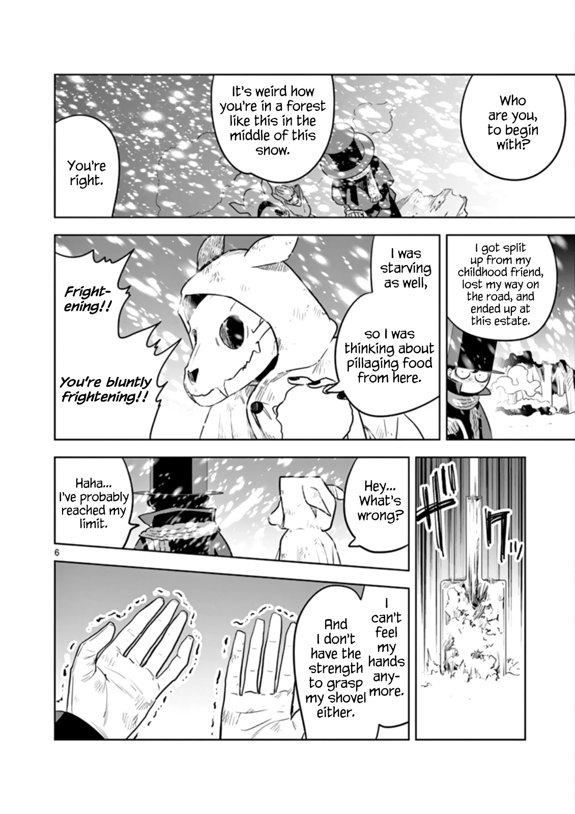 The Duke of Death and his Black Maid Chapter 30 page 6 - Chapter 30: Snow Shoveling
