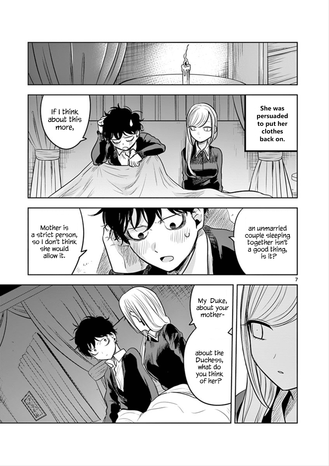 The Duke of Death and his Black Maid Chapter 49 page 7 - Chapter 49: Sleeping Together