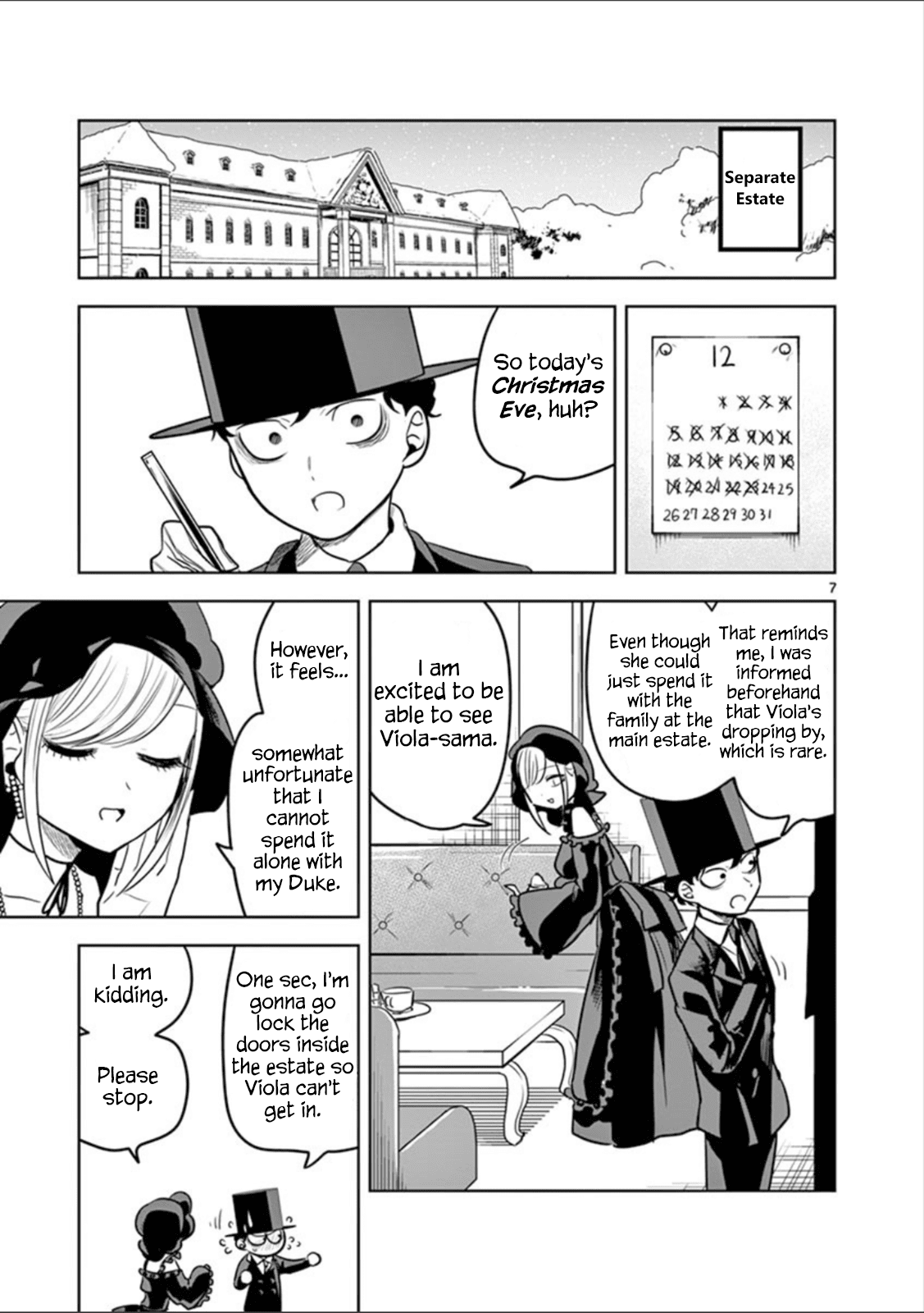 The Duke of Death and his Black Maid Chapter 50 page 7 - Chapter 50: Christmas (1)