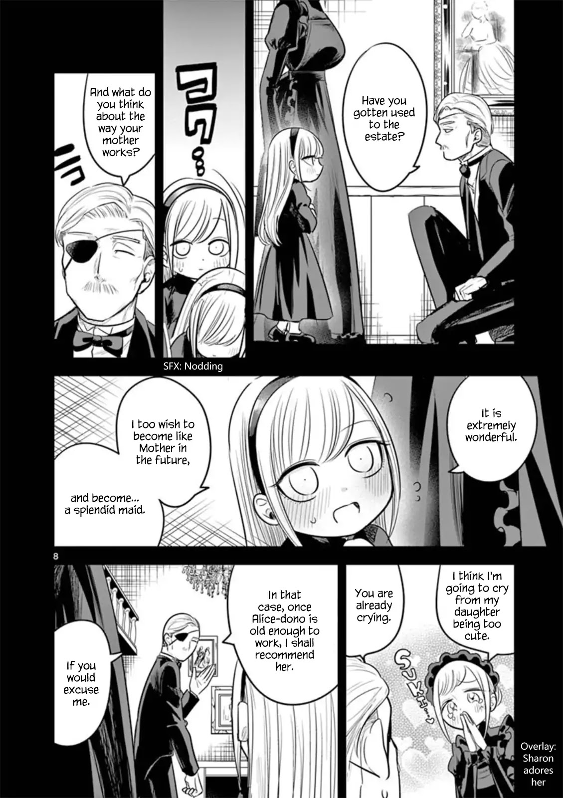 The Duke of Death and his Black Maid Chapter 56 page 8 - Chapter 56: Sharon