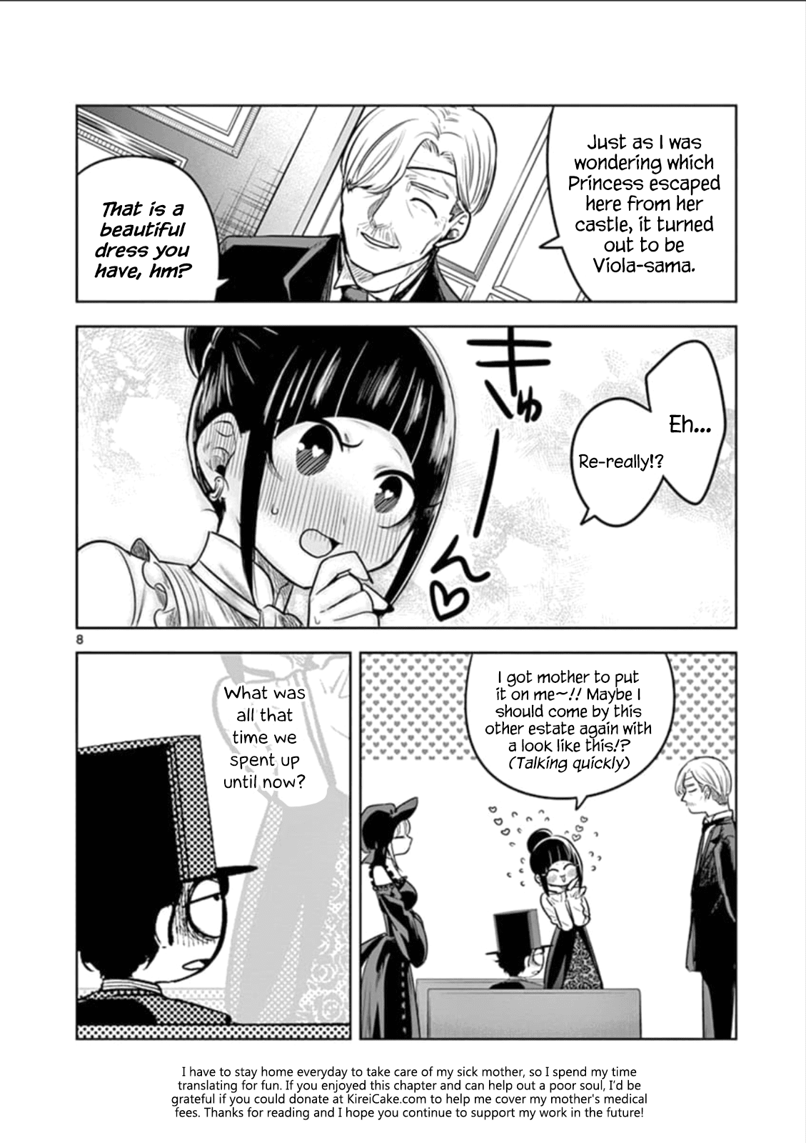The Duke of Death and his Black Maid Chapter 62 page 8 - Chapter 62: Viola Running From Home