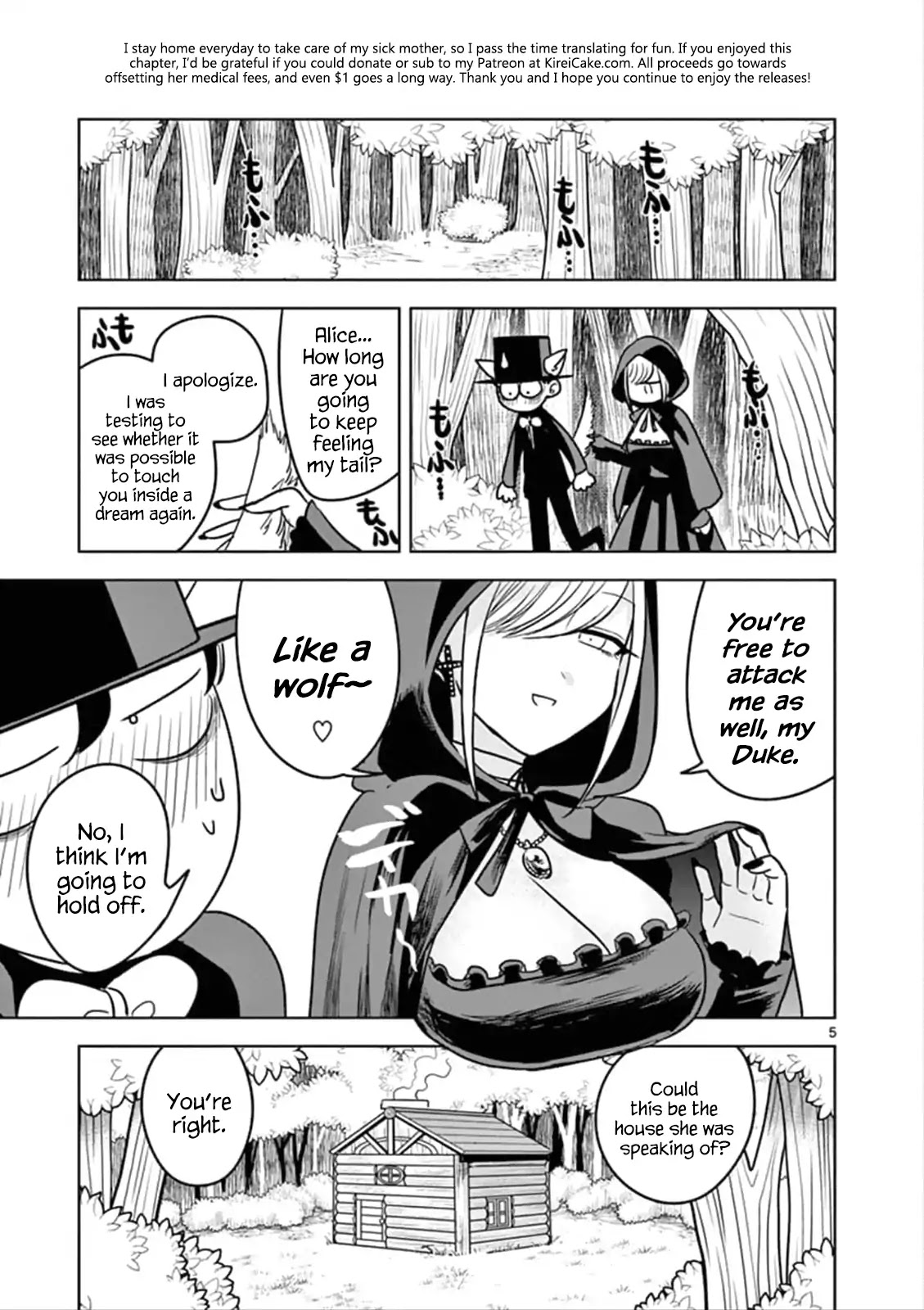 The Duke of Death and his Black Maid Chapter 69 page 5 - Chapter 69: Little Red Riding Hood