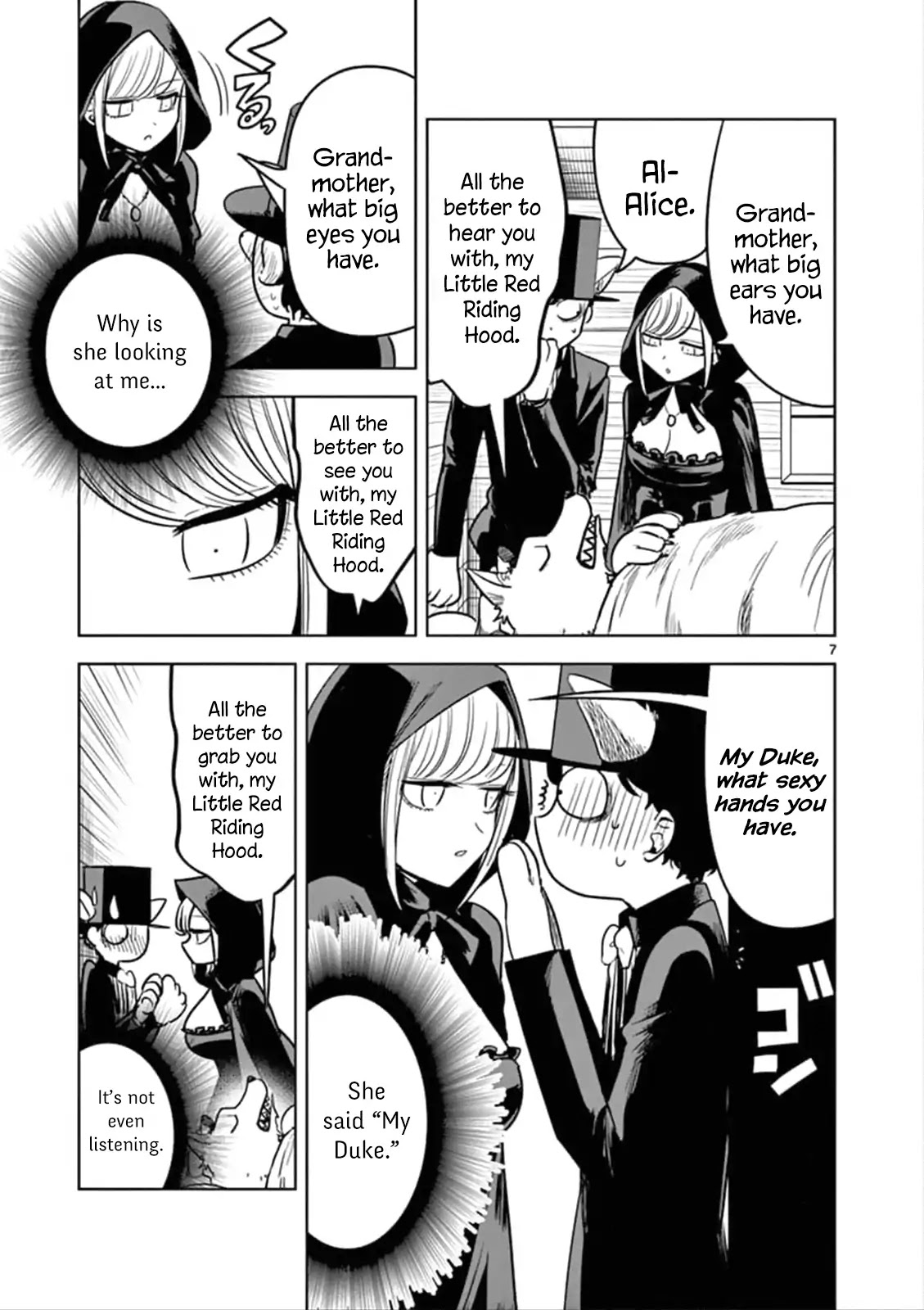 The Duke of Death and his Black Maid Chapter 69 page 7 - Chapter 69: Little Red Riding Hood