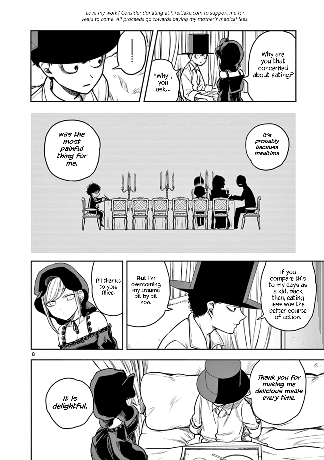 The Duke of Death and his Black Maid Chapter 7 page 8 - Chapter 7