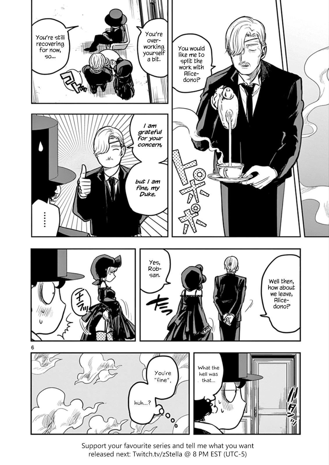 The Duke of Death and his Black Maid Chapter 8 page 6 - Chapter 8