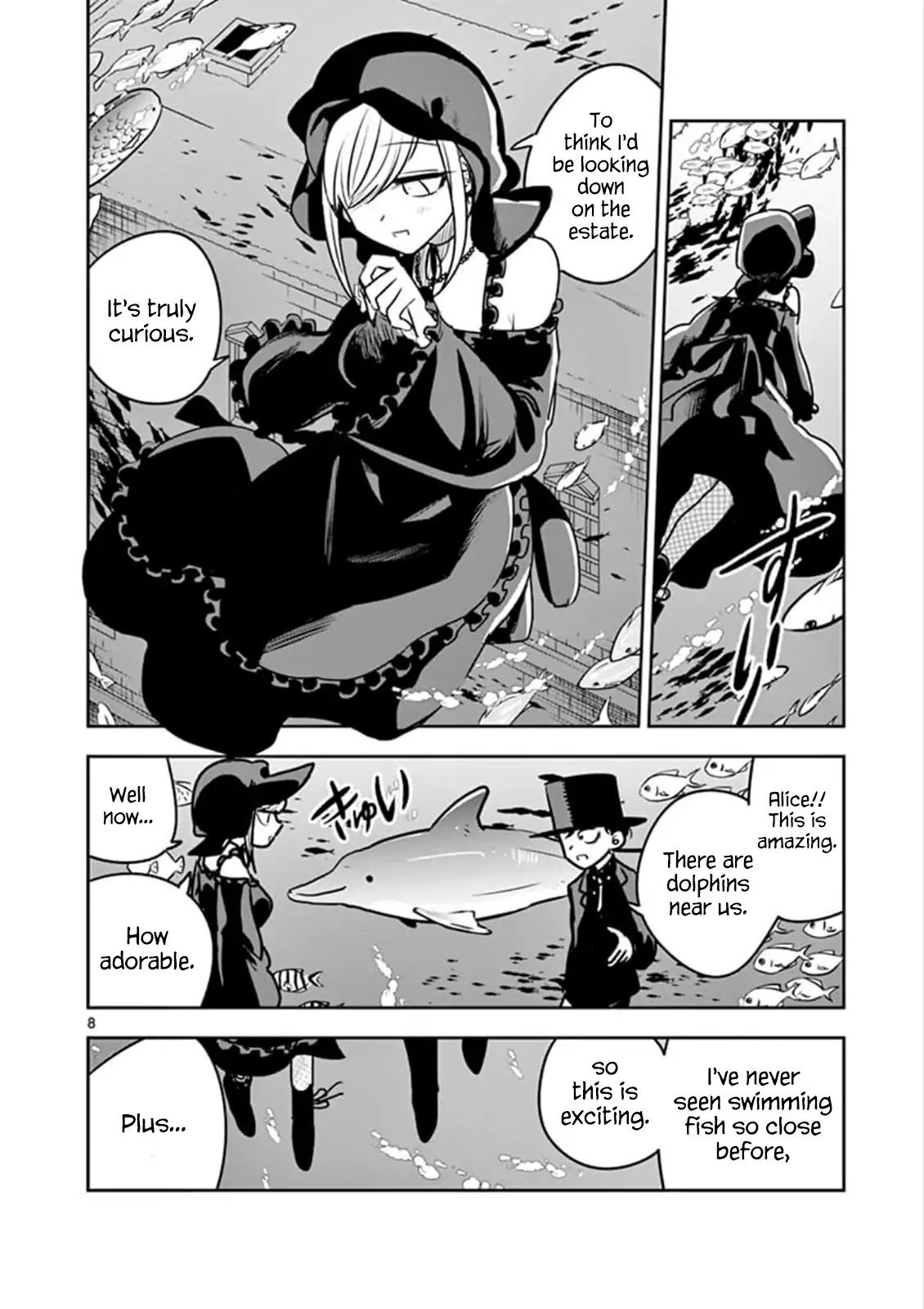 The Duke of Death and his Black Maid Chapter 80 page 8 - Chapter 80: Underwater date