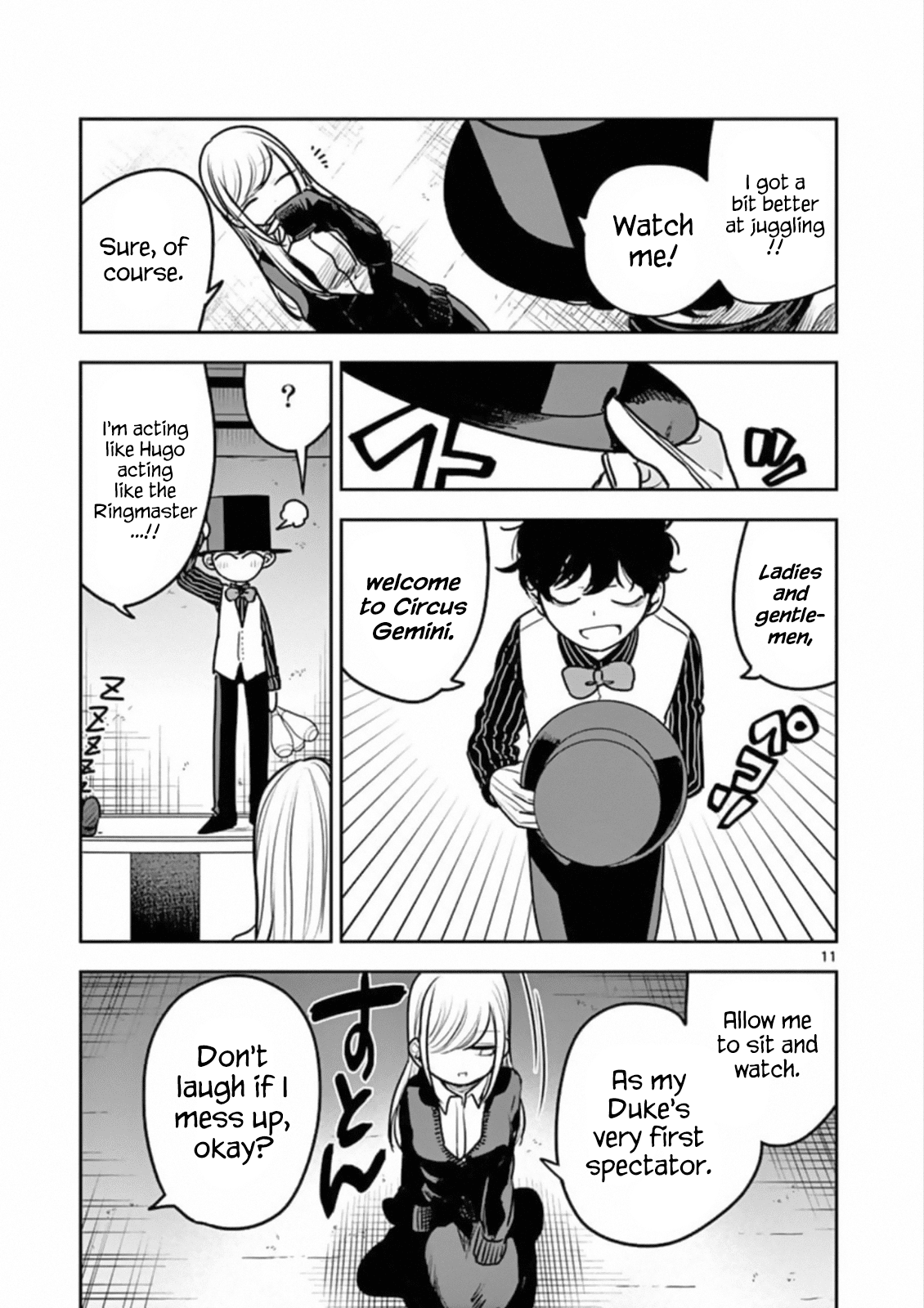 The Duke of Death and his Black Maid Chapter 87 page 11 - Chapter 87: Juggling