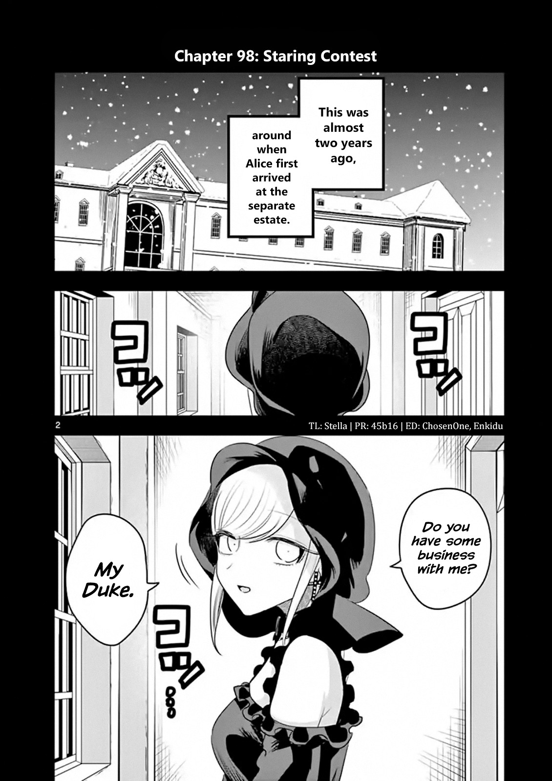 The Duke of Death and his Black Maid Chapter 98 page 2 - Chapter 98: Staring Contest