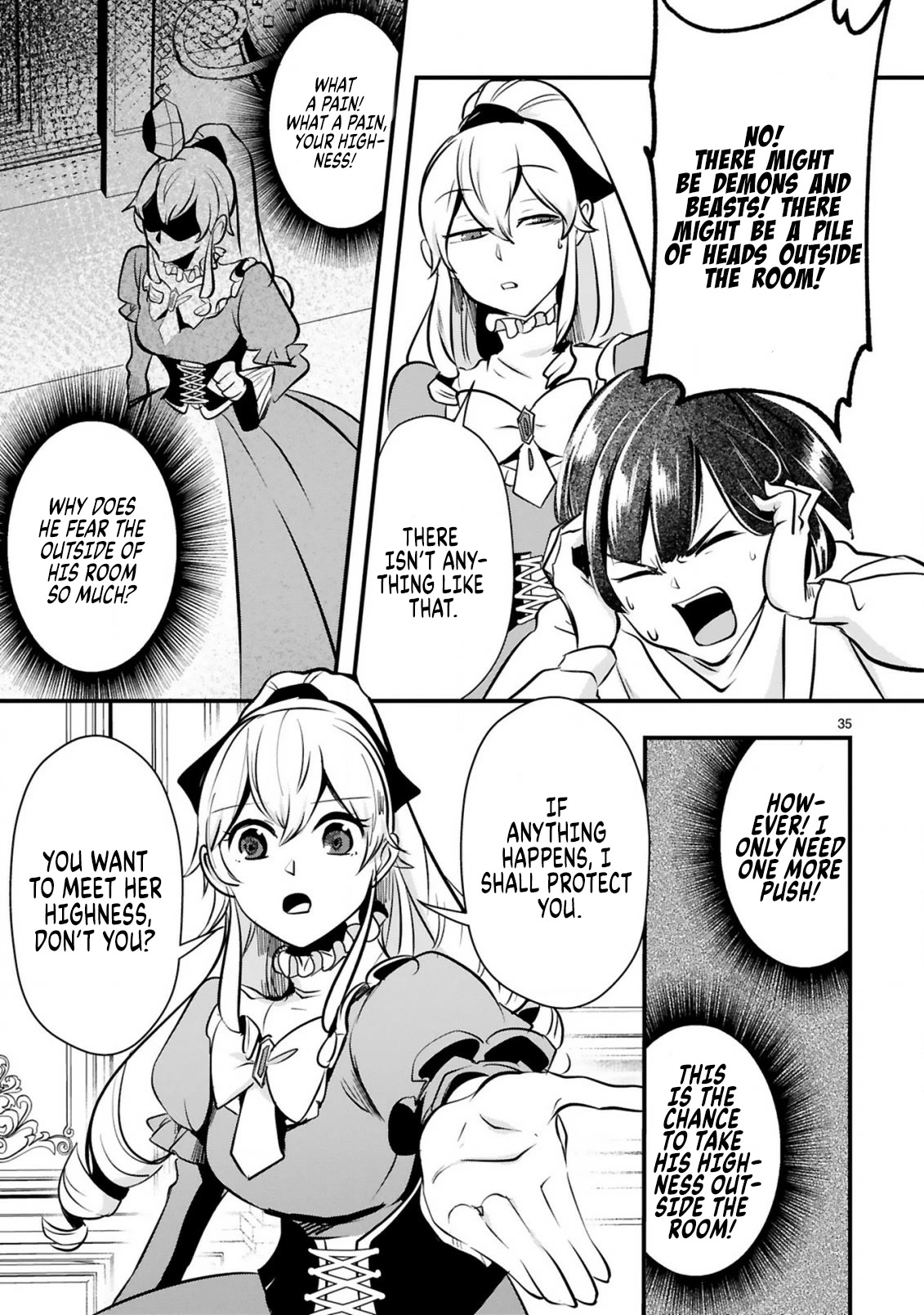 The Duke's Daughter Who Was a Villain in Her Previous Lives Was Entrusted With Training a Hikikomori Prince Chapter 1 page 36 - Chapter 1