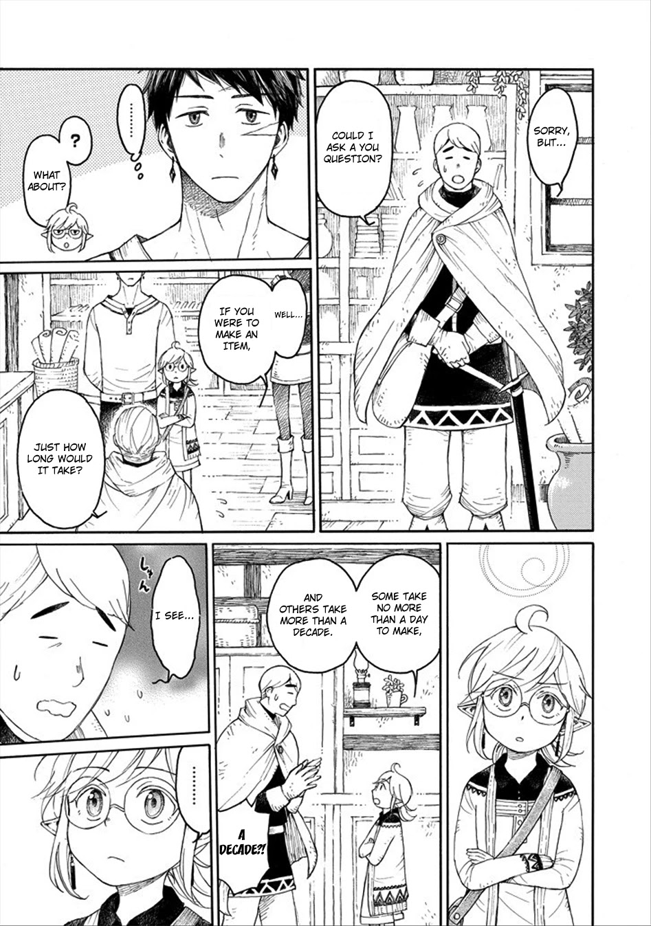 The Elf and the Hunter's Item Atelier Chapter 0 page 11 - Chapter 0: Snow Crystal Brooch