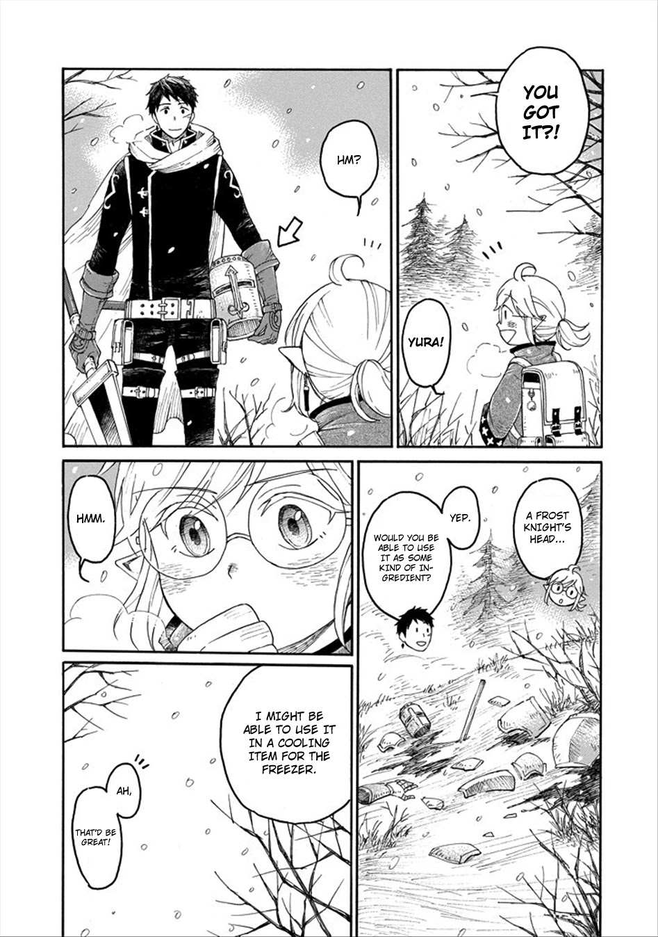 The Elf and the Hunter's Item Atelier Chapter 0 page 27 - Chapter 0: Snow Crystal Brooch
