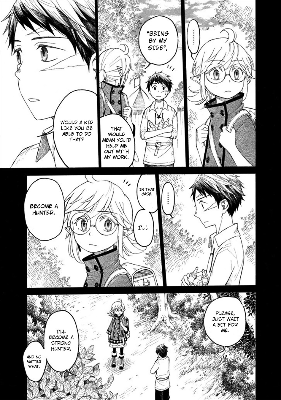 The Elf and the Hunter's Item Atelier Chapter 0 page 37 - Chapter 0: Snow Crystal Brooch