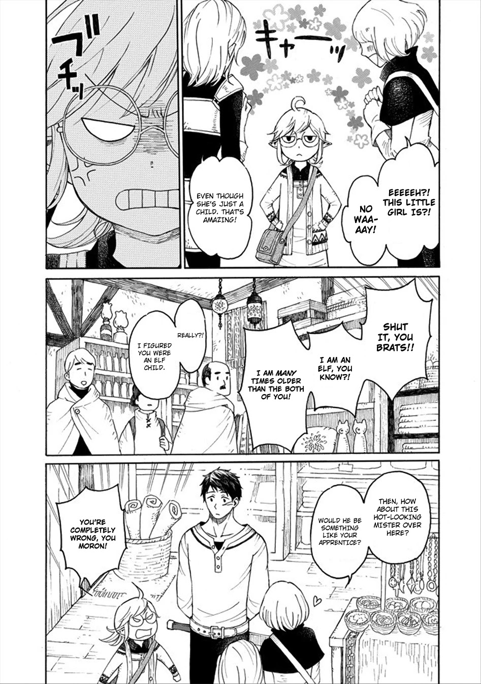 The Elf and the Hunter's Item Atelier Chapter 0 page 9 - Chapter 0: Snow Crystal Brooch