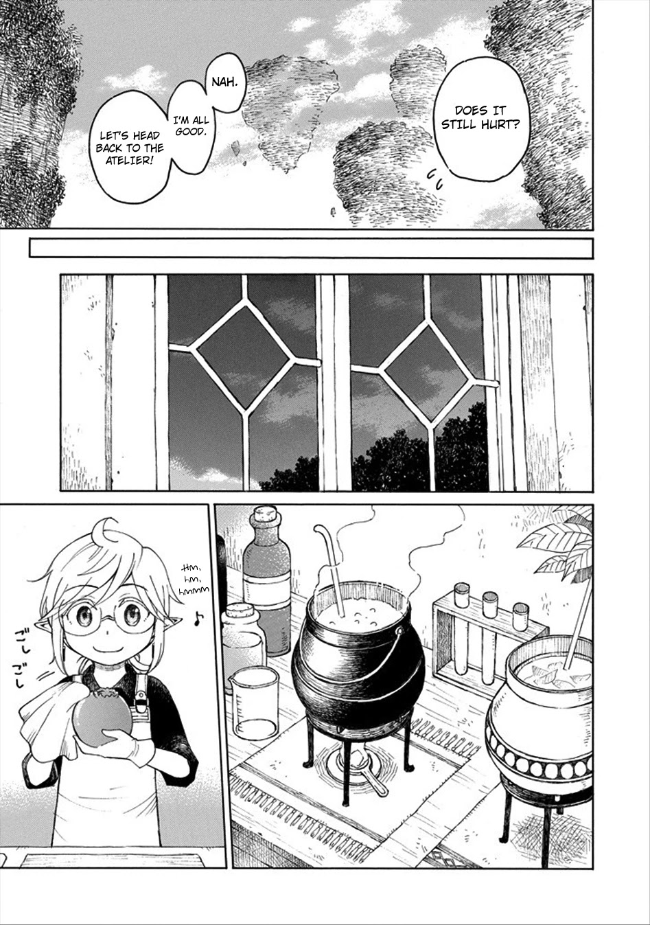 The Elf and the Hunter's Item Atelier Chapter 1 page 35 - Chapter 1: Night Eye Drops Mach 2