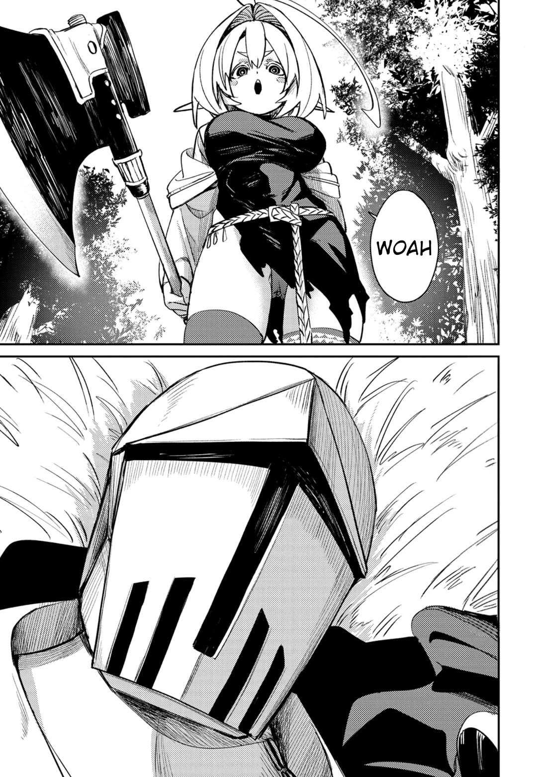 The Elf Picked Up the Heavy Knight Chapter 1 page 1 - Chapter 1
