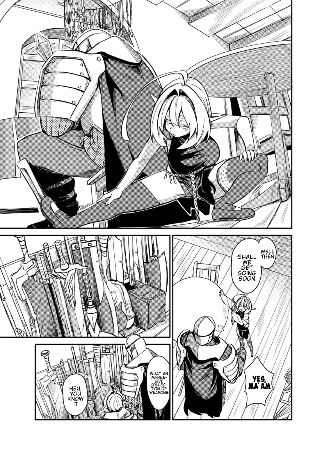 The Elf Picked Up the Heavy Knight Chapter 1 page 12 - Chapter 1