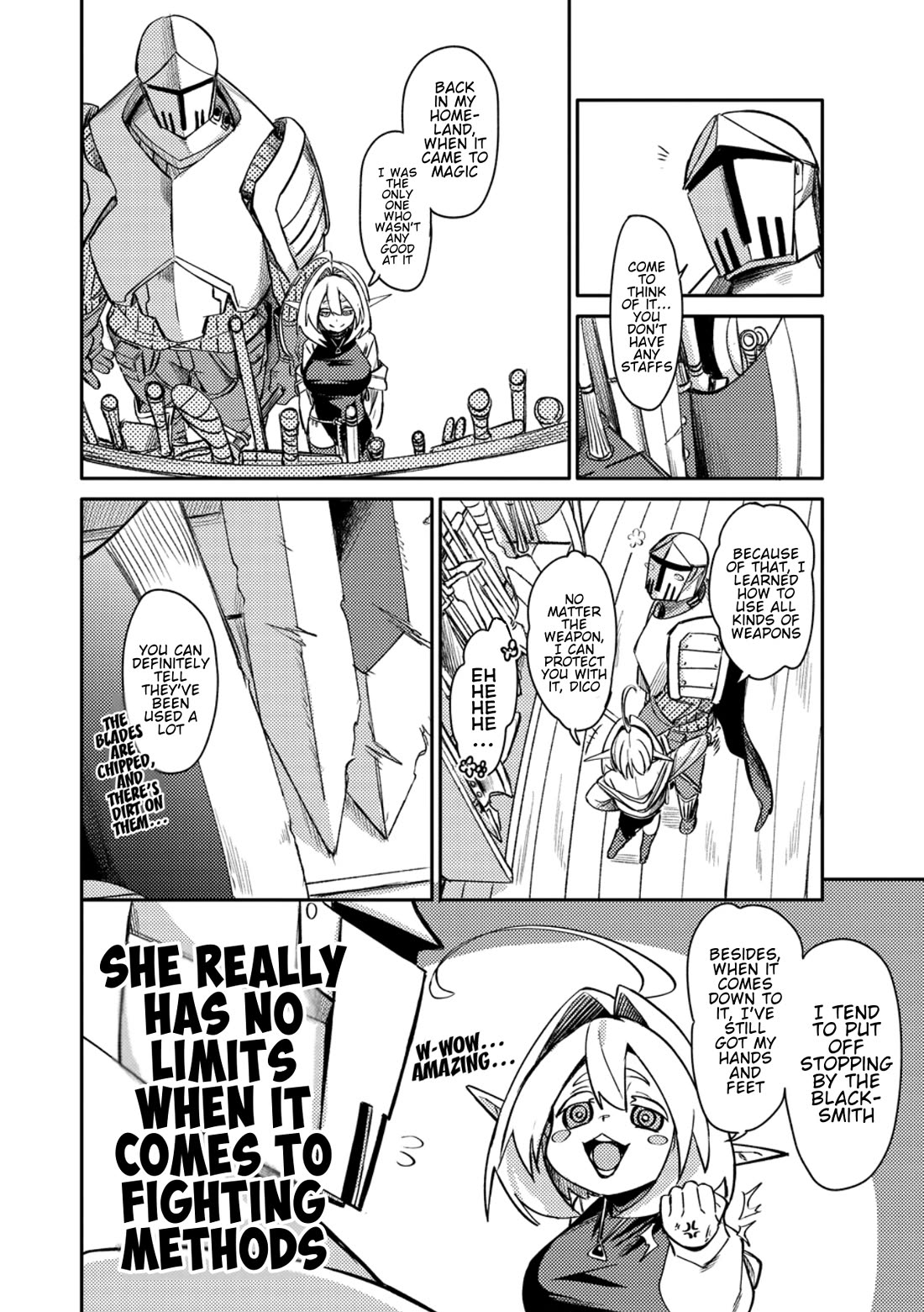 The Elf Picked Up the Heavy Knight Chapter 1 page 13 - Chapter 1