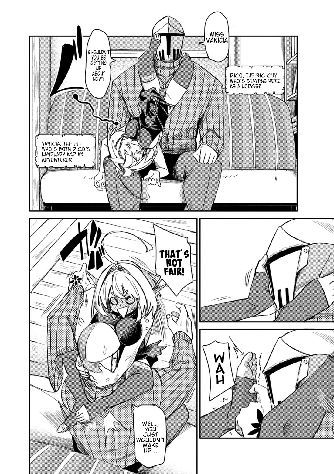 The Elf Picked Up the Heavy Knight Chapter 1 page 5 - Chapter 1