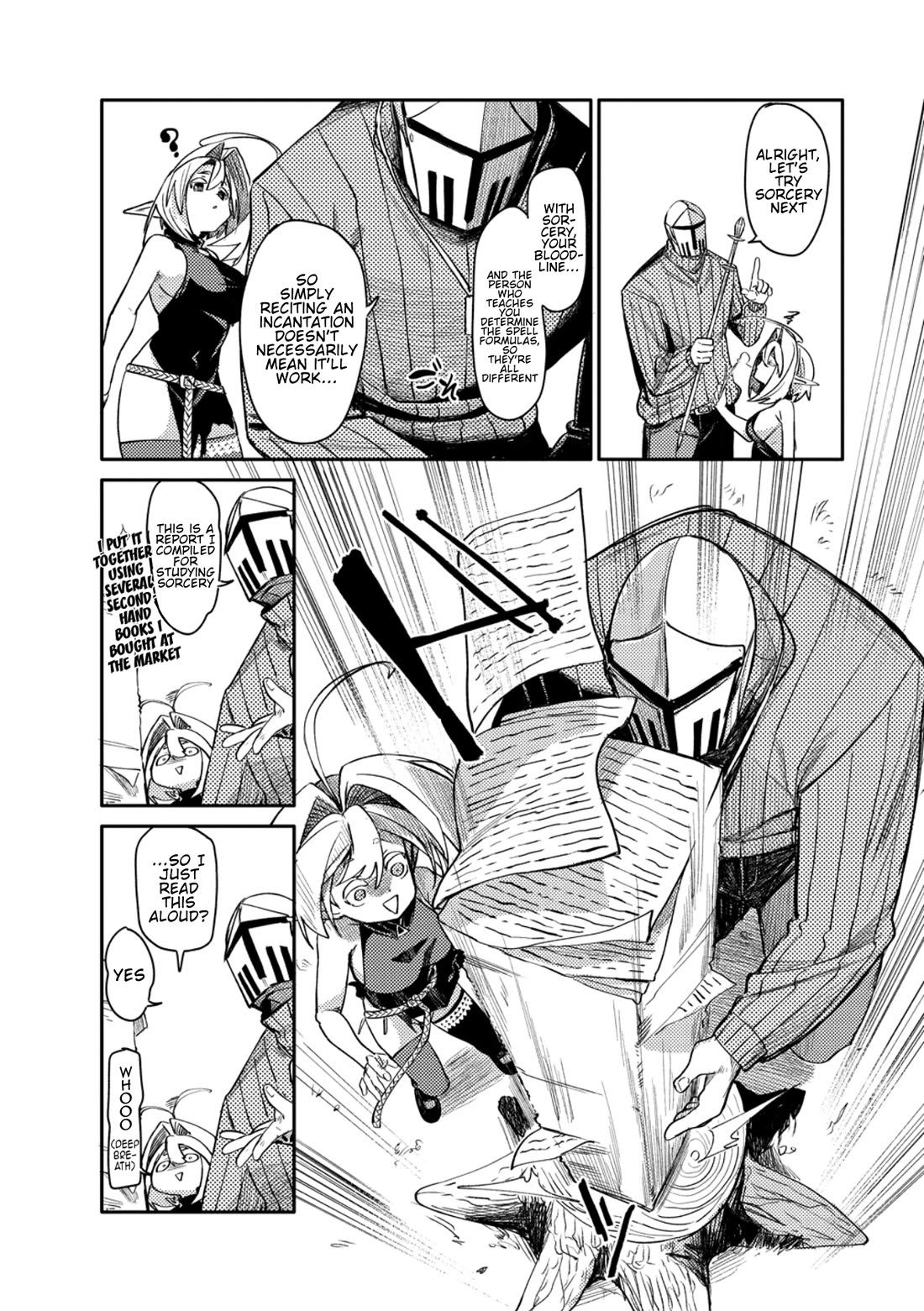 The Elf Picked Up the Heavy Knight Chapter 3 page 13 - Chapter 3