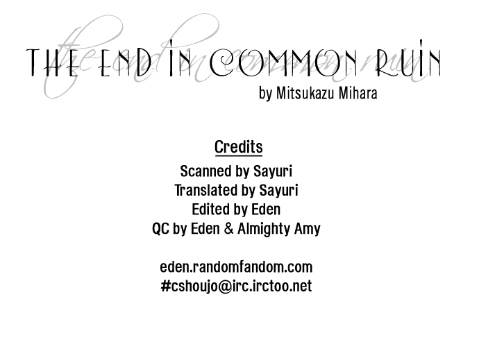 The End in Common Ruin Chapter 0.2 page 2 - Chapter 0 v2 : Oneshot