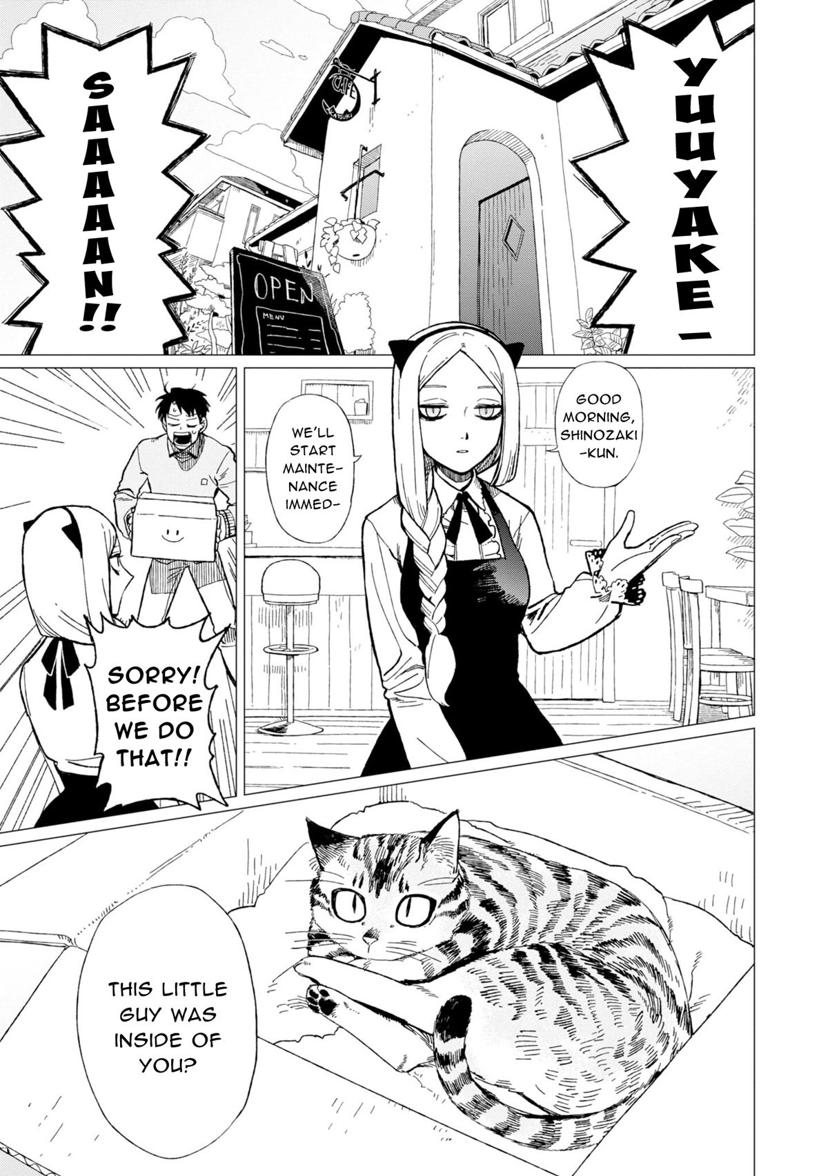 The Everyday Maintenance of Shinozaki-kun Chapter 12.6 page 3 - Chapter 12.6: The Cat Incident