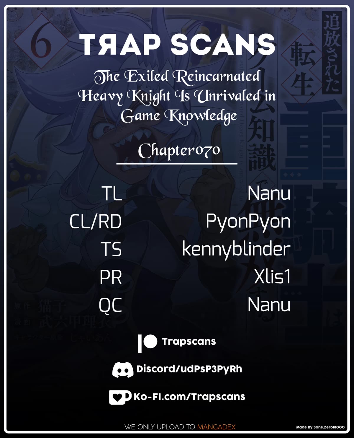 The Exiled Reincarnated Heavy Knight Is Unrivaled in Game Knowledge Chapter 70 page 1 - Chapter 70