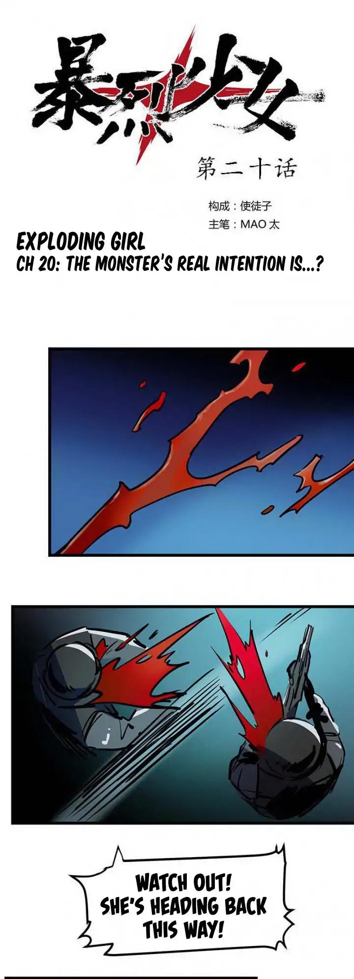 The Exploding Girl Chapter 20 page 1 - Chapter 20: The Monster's Real Intention Is...?