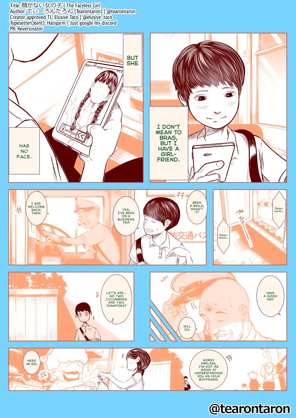 The Faceless Girl Chapter 5 page 1 - Chapter 5