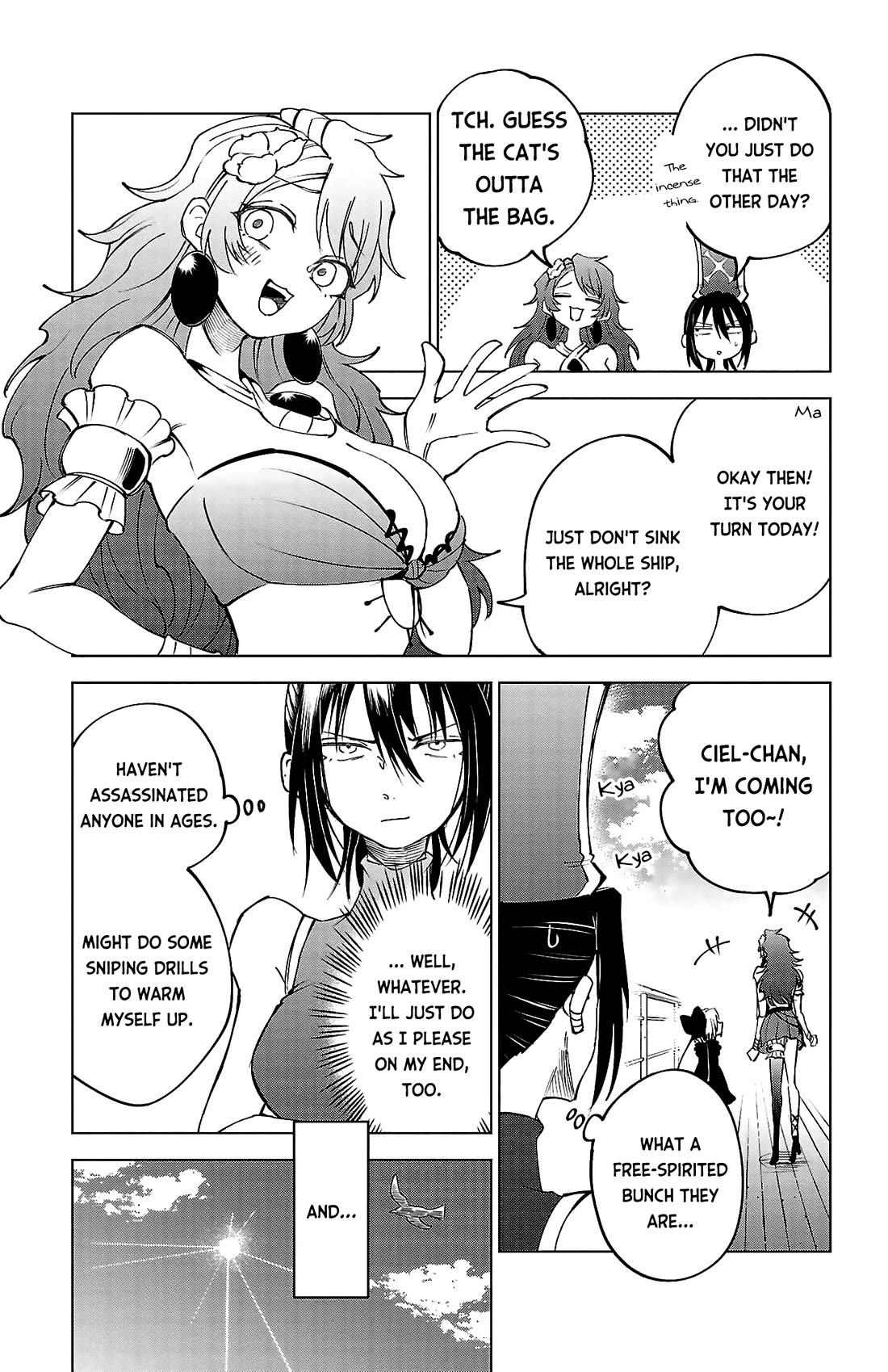 The Fainted Hero and The Assassination Princess Chapter 39 page 10 - Chapter 39: Facing the ocean