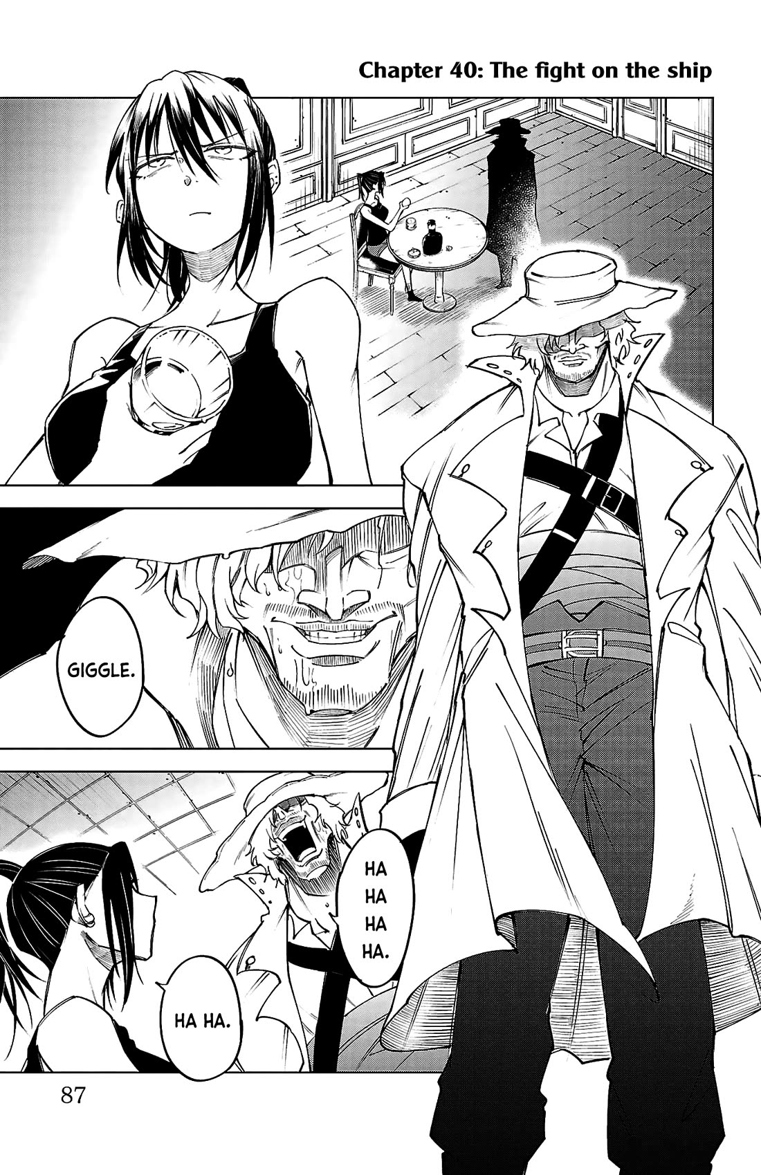 The Fainted Hero and The Assassination Princess Chapter 40 page 2 - Chapter 40: The fight on the ship