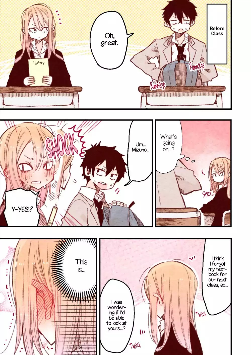 The Feelings of a Girl with Sanpaku Eyes Chapter 3 page 1 - Chapter 3: The Textbook