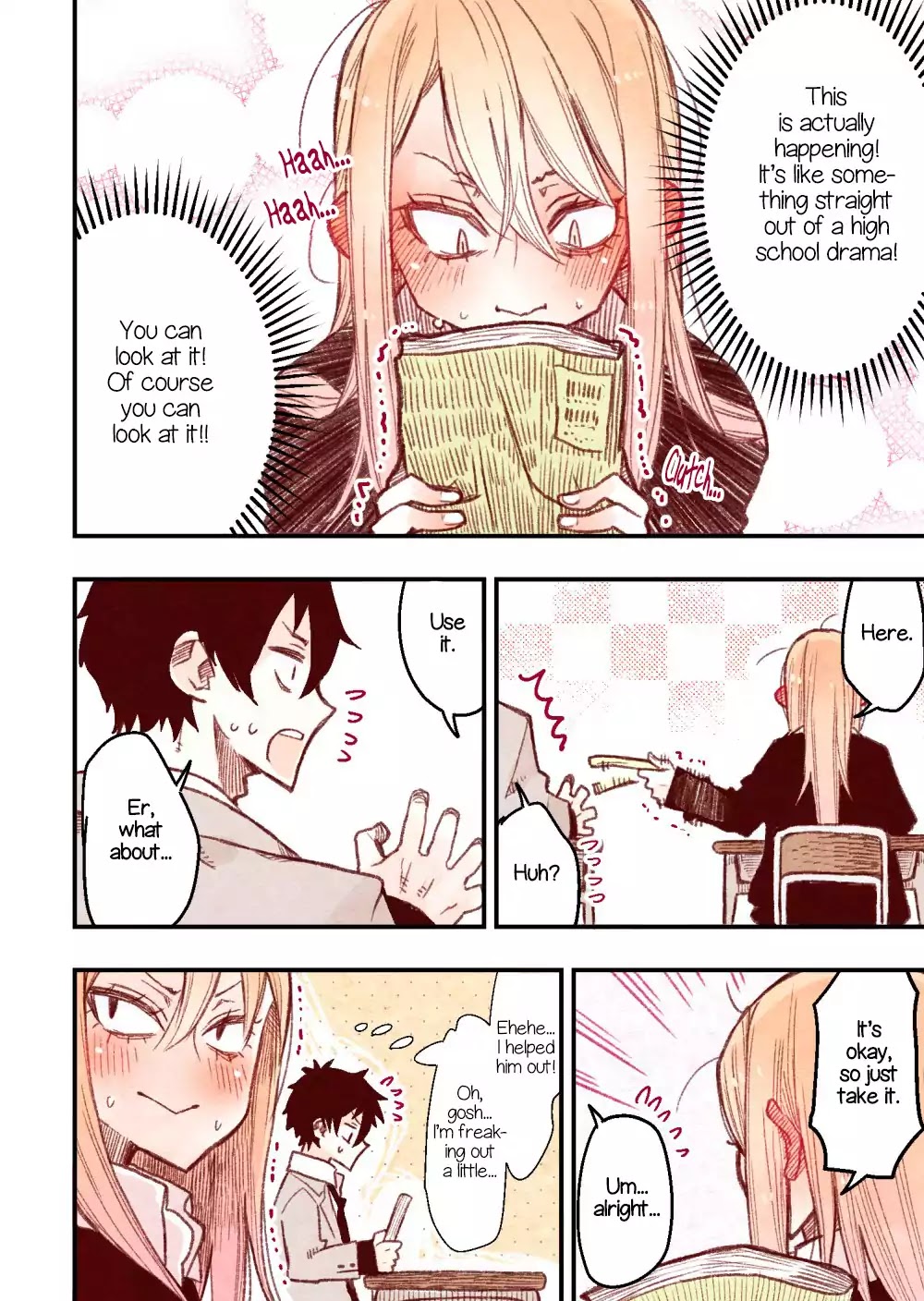 The Feelings of a Girl with Sanpaku Eyes Chapter 3 page 2 - Chapter 3: The Textbook