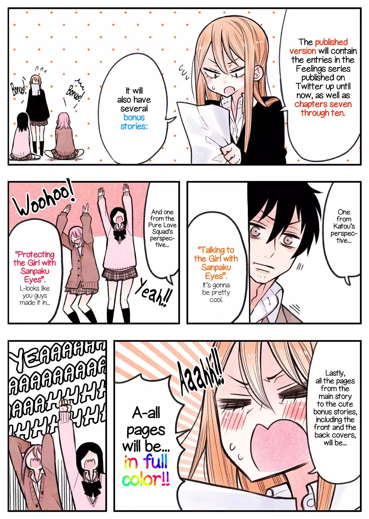 The Feelings of a Girl with Sanpaku Eyes Chapter 6.11 page 2 - Chapter 6.11: ANNOUNCEMENT