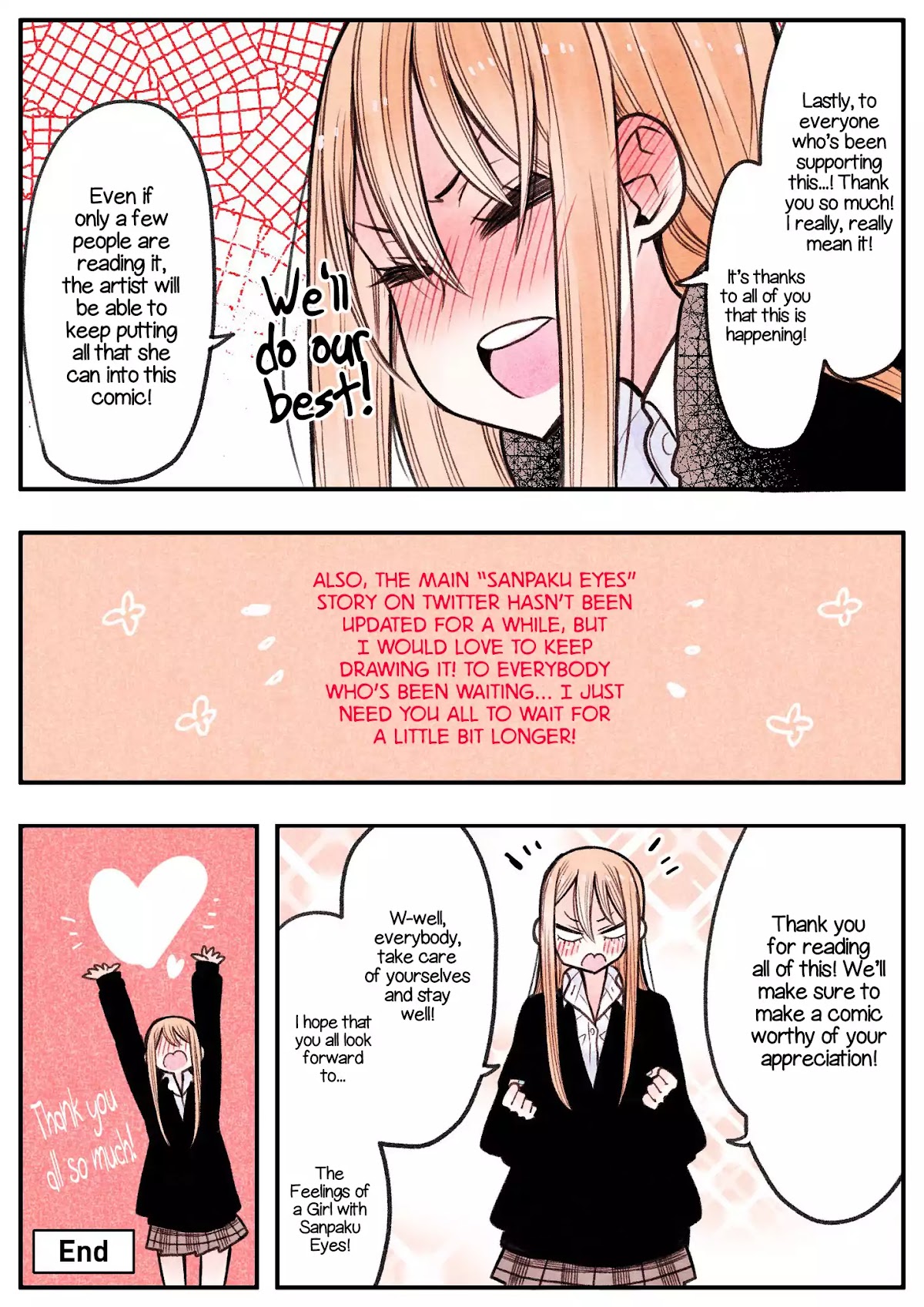The Feelings of a Girl with Sanpaku Eyes Chapter 6.11 page 3 - Chapter 6.11: ANNOUNCEMENT