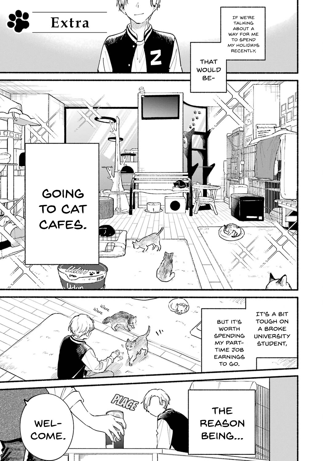 The Feline Neighbor and the Unversed-in-Love Chapter 12.5 page 1 - Chapter 12.5: Vol.2 Extras
