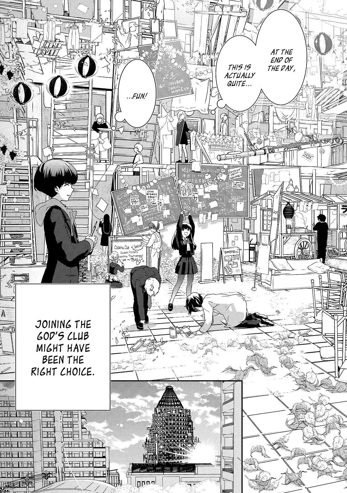 The Female God of Babel: KAMISAMA Club in Tower of Babel Chapter 2 page 32 - Chapter 2: Her Snack, Politics