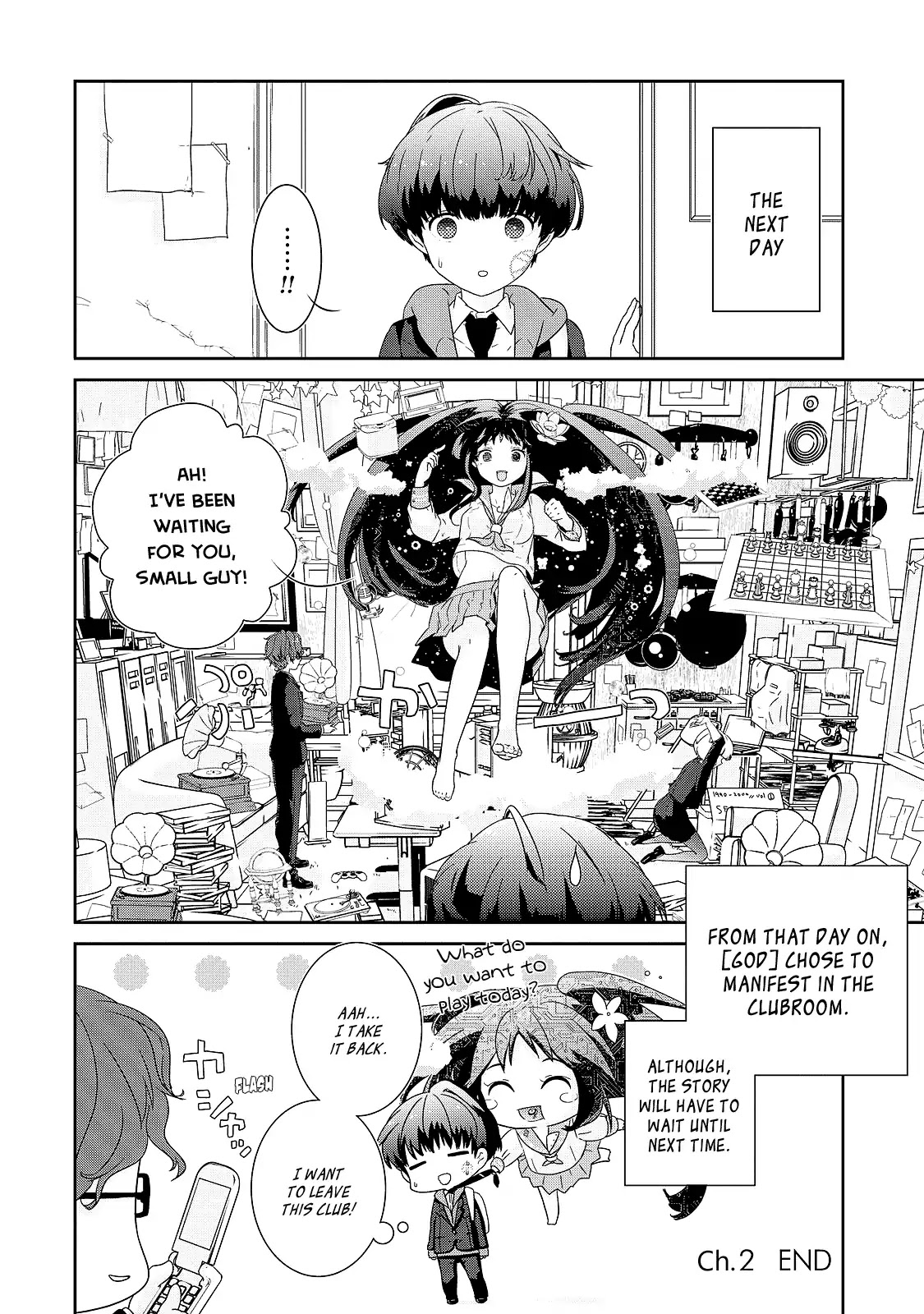 The Female God of Babel: KAMISAMA Club in Tower of Babel Chapter 2 page 33 - Chapter 2: Her Snack, Politics