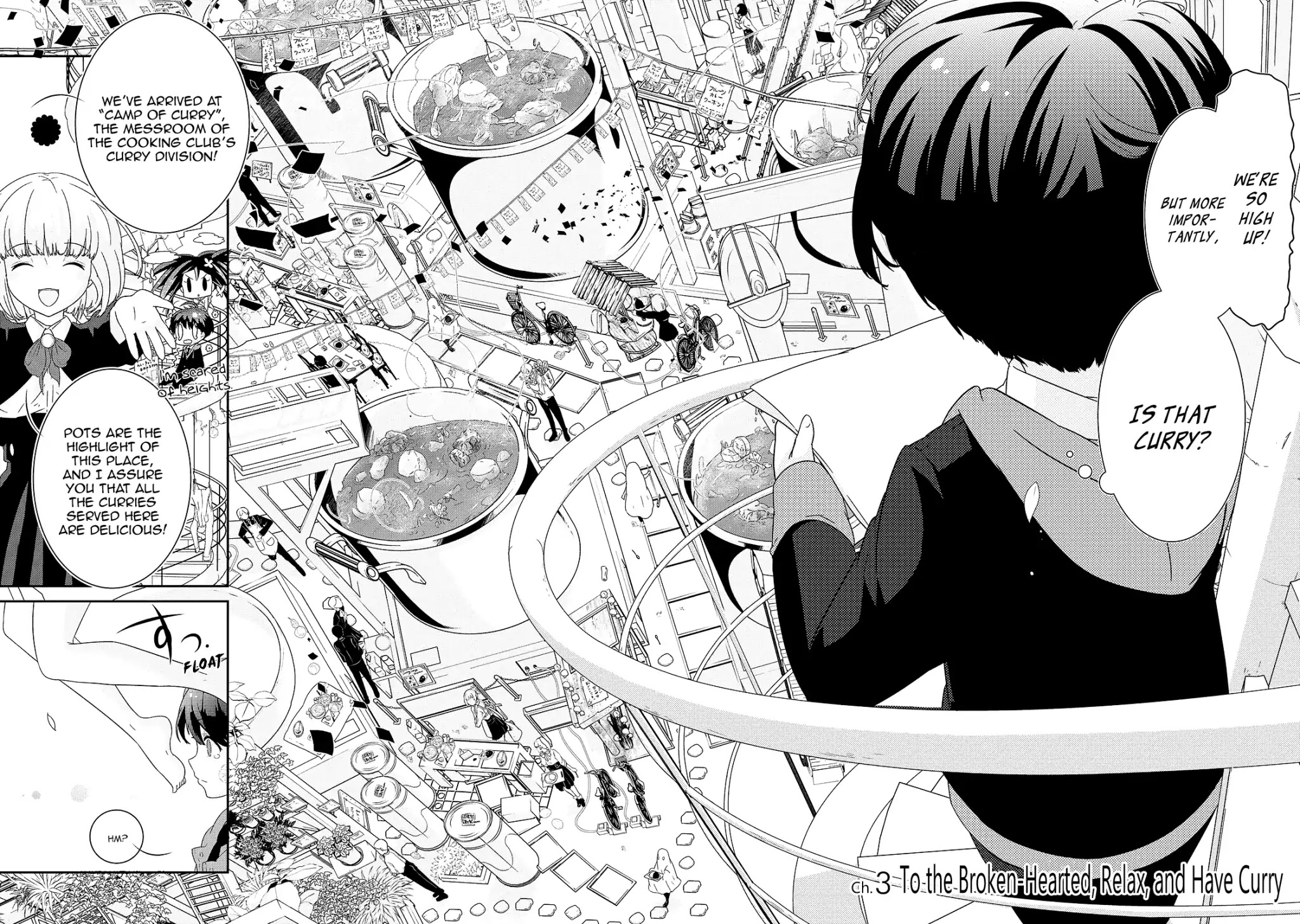 The Female God of Babel: KAMISAMA Club in Tower of Babel Chapter 3 page 3 - Chapter 3: To the Broken-Hearted, Relax, and Have Curry