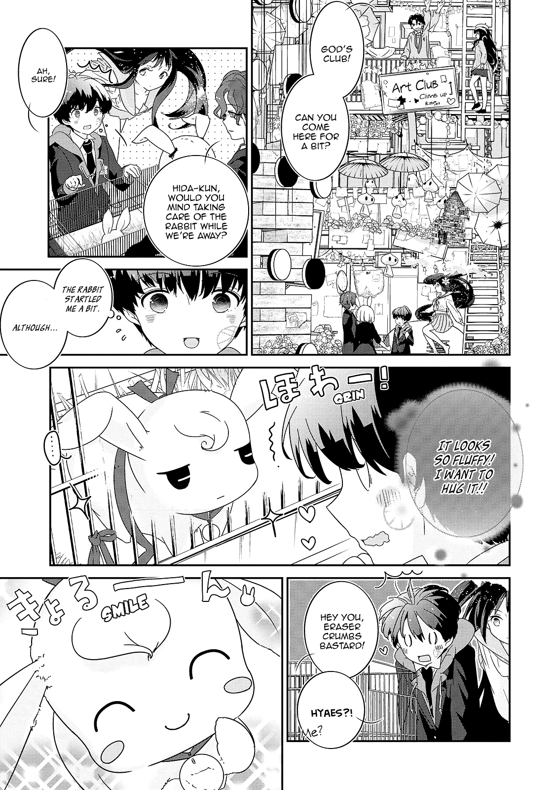The Female God of Babel: KAMISAMA Club in Tower of Babel Chapter 4 page 7 - Chapter 4: I Prophesied a Rabbit Pie