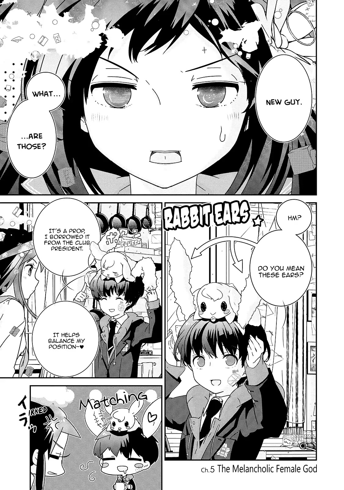 The Female God of Babel: KAMISAMA Club in Tower of Babel Chapter 5 page 2 - Chapter 5: The Melancholic Female God