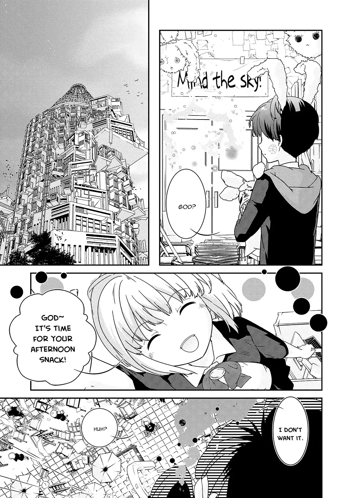 The Female God of Babel: KAMISAMA Club in Tower of Babel Chapter 5 page 7 - Chapter 5: The Melancholic Female God