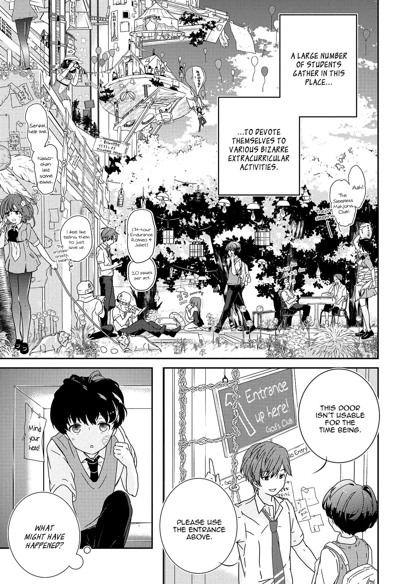 The Female God of Babel: KAMISAMA Club in Tower of Babel Chapter 6 page 8 - Chapter 6: God Makes a Paradise