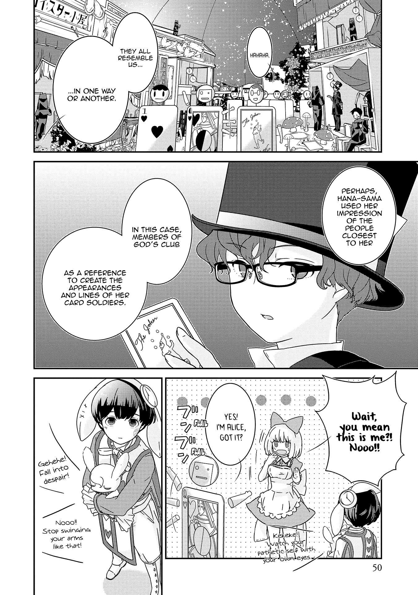 The Female God of Babel: KAMISAMA Club in Tower of Babel Chapter 7 page 21 - Chapter 7: The Queen’s Hollowed Heart Theater